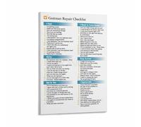 XGINERFEX Conflict Resolution Chart Poster - Repair & Reconnect Checklist for Relationships, Modern Wall-Art for Bedroom or Office(Framed,08x12inch(20x30cm))