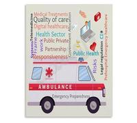 XGINERFEX Digital Healthcare Model Poster Telemedicine Process and Integration Guide for Office and IT Dept(Unframed,12x18inch(30x45cm))