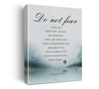 XGINERFEX Do Not Fear Inspirational Wall-Art For I Am With You Scripture Quote Print for Faith Based Living Room Decor and Encouragement Gift Idea(Unframed,08x12inch(20x30cm))