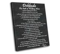 XGINERFEX Dokkodo 21 Principles by Miyamoto Musashi Wall-Art Print The Path of Walking Alone Poster for Home Decor Bedroom Living Room(Framed,16x24inch(40x60cm))
