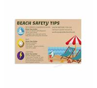 XGINERFEX Drowning Prevention Poster Beach Pool Water Tips Educational Canvas Print Wall-Art First Aid Decor(Framed,08x12inch(20x30cm))
