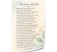 XGINERFEX Edgar Guest It Couldn't Be Done Poem Poster Inspirational Quote Canvas Print Motivational Wall-Art for Home Office Decor(Framed,12x18inch(30x45cm))