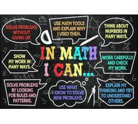 XGINERFEX Educational Math Posters for Classroom Decor High School Middle School Mathematics Wall-Art for Teachers and Students(08x12inch(20x30cm),Unframed)