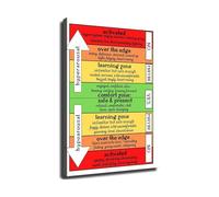 XGINERFEX Emotion Regulation Window of Tolerance Mental Health Awareness Office Decor Self Care Tool(Unframed,16x24inch(40x60cm))