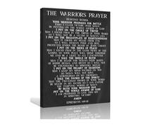 XGINERFEX Ephesians 6:10-18 The Full Armor of God Canvas Wall-Art, Bible Verse Scripture Print, Christian Home Decor for Bedroom, Living Room, Office(Framed,12x18inch(30x45cm))