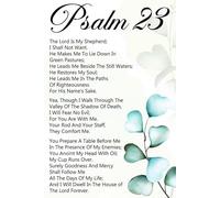 XGINERFEX Faith Based Wall-Art Biblical Scripture Poster Inspirational Quote Gift for Home Decor Prayer Corner Religious Verse Decoration(Framed,16x24inch(40x60cm))