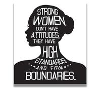 XGINERFEX Feminism Wall-Art - Empowering Quotes for Women and Teens, Motivational Bedroom Decor(Unframed,16x24inch(40x60cm))