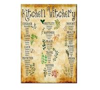 XGINERFEX Gothic Witch Decor, Unframed Wall-Art Poster Print, Funny Mystical Magic Painting for Home Decor, Halloween Birthday Gift for Women (Framed,12X18inch(30X45cm))