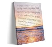 XGINERFEX Grief Comfort Wall-Art Death Is Nothing At All Quote Print Canvas Living Room Decor Memorial Loss of Loved One Art Deco Style(Unframed,16x24inch(40x60cm))