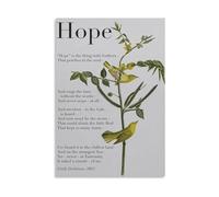 XGINERFEX Hope Is The Thing with Feathers 4-Piece Canvas Wall-Art, Poem Quotes Prints for Living Room & Bedroom Decor(Unframed,16X24inch(40X60cm))