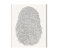 XGINERFEX Jesus Thumbprint Art, God's Fingerprint Canvas Wall Print, Modern Home Decor for Living Room, Bedroom and Office Space(Unframed,08x12inch(20x30cm))