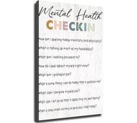 XGINERFEX Journaling Inspiration Poster Self Care Reflection Questions for Mindful Wall-Art Decor(Unframed,16x24inch(40x60cm))
