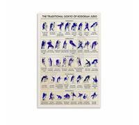 XGINERFEX Kodokan Judo Gokyo Martial Arts Throws Techniques Poster Chart Wall-Art Print Decor for Home Gym Dojo Bedroom(Unframed,12x18inch(30x45cm))