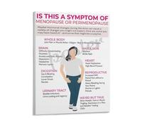 XGINERFEX Menopause Education Poster Symptom Guide Chart for Health Clinic Womens Support Group Office Decor(Unframed,12x18inch(30x45cm))