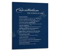 XGINERFEX Minimalist Philosophy Poster Art for Focus Discipline and Simple Living Canvas Wall-Art(Unframed,16x24inch(40x60cm))