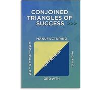 XGINERFEX Modern Business Model Poster, Interlocking Triangles for Strategy & Success, Minimalist Wall-Art for Entrepreneurs, Home Office, Startup Decor(Framed,16x24inch(40x60cm))