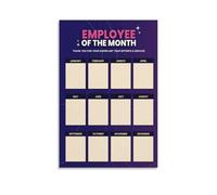 XGINERFEX Motivational Boss Gift Employee Appreciation Award Canvas Poster Office Wall-Art Decoration for Workplace Incentive(Framed,16x24inch(40x60cm))