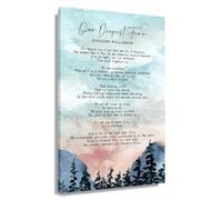 XGINERFEX Motivational Poem Canvas Print, Our Deepest Fear by Marianne Williamson, Inspirational Wall-Art for Modern Bedroom, Office, Bathroom Decor(Unframed,12x18inch(30x45cm))