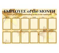 XGINERFEX Office Motivation Poster Employee Of The Month Star Award For Workplace Recognition Business Appreciation Gift Break Room Decor(Unframed,08x12inch(20x30cm))