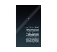 XGINERFEX Pale Blue Dot Earth Photo Poster Our Planet From Space Voyager 1 Image Universe Astronomy Wall-Art for Classroom Decor Science Gift(Unframed,08X12inch(20X30cm))