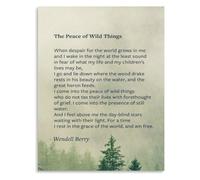 XGINERFEX Peaceful Wilderness View Poster Canvas Wall-Art for Home Bedroom Living Room Corner