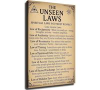 XGINERFEX Principles Cosmic Guide Poster Room Decor for Living Room Bedroom Kitchen Office(Framed,12x18inch(30x45cm))