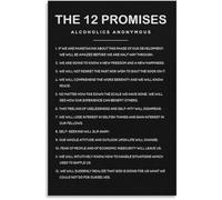 XGINERFEX Promises of Recovery Poster Hope Strength Courage Wall-Art Canvas for Bedroom Space