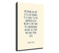 XGINERFEX STEM Classroom Decor Marie Curie Motivational Quote Poster Science Teacher Gift Womens History Month Wall-Art for School(Unframed,08x12inch(20x30cm))