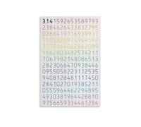 XGINERFEX STEM Themed Decor, Pi Infinity Digits Poster, Rainbow Colorful Print for Engineers, Scientists, Math Enthusiasts(Framed,16x24inch(40x60cm))