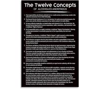 XGINERFEX Step Concepts Poster Wisdom Courage Connection Wall-Art Canvas Print for Bedroom Quiet Corner(Unframed,12x18inch(30x45cm))