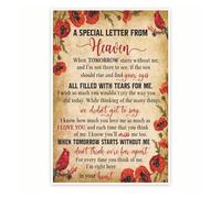 XGINERFEX Sympathy Gift Poster - Comforting Remembrance Wall-Art - In Loving Memory Home Decor for Loss of Loved One(Framed,12x18inch(30x45cm))