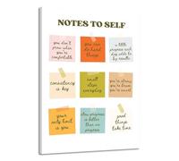XGINERFEX Teen & Dorm Room Decor: Notes to Self Inspirational Wall-Art, Affirmations and Motivational Quotes Poster for Mental Health(Unframed,12x18inch(30x45cm))