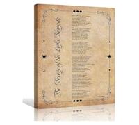 XGINERFEX The Charge of The Light Brigade Wall-Art Print Vintage Poetry Poster Alfred Lord Tennyson Quote for Kitchen Bedroom Decor(Framed,08x12inch(20x30cm))