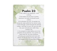 XGINERFEX The Lord Is My Shepherd Psalm 23 Poster Faith Wall-Art Scripture Prayer Poem Home Decor(Framed,12x18inch(30x45cm))