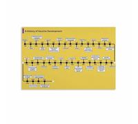 XGINERFEX Timeline of Immunization Poster, Major Advances in Vaccine Development, Educational Canvas Wall-Art for Clinic, Pharmacy, or Study Room(Framed,16x24inch(40x60cm))