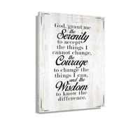 XGINERFEX Vintage Serenity Prayer Wall-Art Retro Inspirational Quote Poster for Library Study Room Recovery(Unframed,16X24inch(40X60cm))
