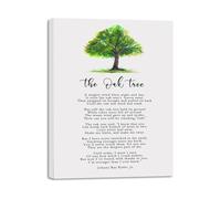 XGINERFEX Wall-Art Oak Tree Poem Inspirational Motivational About Life Nature Poetry Room Decor Print(Unframed,12x18inch(30x45cm))