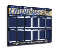 XGINERFEX Workplace Appreciation Poster Employee of the Month Award Recognition Wall-Art for Office Team Break Room Decor(Unframed,08X12inch(20X30cm))