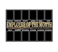 XGINERFEX Workplace Motivation Board Employee of the Month Staff Recognition Display Office Wall Decor for Team Building