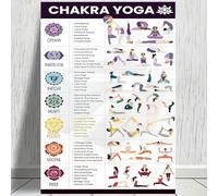 XGINERFEX Yoga Sequencing Art Set: 7 Unframed Educational Prints for Teaching Yoga Flows, Spiritual Room Decor Collection for Home and Studio Walls(Unframed,12x18inch(30x45cm))