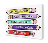 XGINERFEX You Got This Motivational Quote, Inspirational Canvas Wall-Art for 's Classroom, Nursery and Preschool(Framed,16x24inch(40x60cm))
