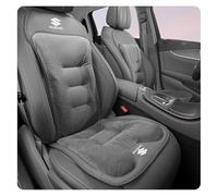 XGIXG Coussins d'hiver pour sièges Auto, pour Suzuki SX4/SX4 S-Cross 2000-2018 2019 2020 2021 2022 2023 2024 2025 Coussin Voiture Conducteur AntidéRapante et Respirant en Flanelle,B Grey