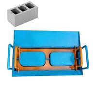 XGKEYQOHSV Machine à fabriquer des Blocs de béton par Pression vibrante de 550 W, Moule à Briques électrique Portable pour trottoirs, foyers extérieurs, Usage agricole, formage Rapide