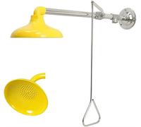 XGKEYQOHSV Station de Lavage oculaire de sécurité d'urgence, Douche de sécurité à Alimentation Horizontale, débit d'eau de 75,7 l/Min, fixée au Mur avec pommeau de Douche