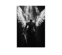 XGKJDS Superbe décoration murale sur toile - Poster gothique ange chevalier avec grandes ailes et épée - Décoration moderne pour chambre à coucher - 30 x 45 cm