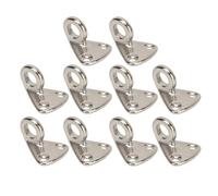 XGOUGUAAU 10 pièces de chandelles à œil pour Bateaux, Crochet en Acier Inoxydable 316, Plaque d’œil pour Support de chandelle, Crochet Suspendu résistant à la Corrosion pour remorque de