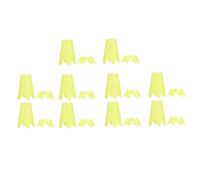 XGOUGUAAU 20 pièces de Tees de Golf en Plastique pour Tapis, Tees Courts et Longs pour simulateur de Golf avec Hauteur réglable, Support de Balle de Golf sans résistance pour l’entraînement (Jaune)