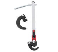 XGOUGUAAU Clé de lavabo télescopique, outil de clé de robinet d'évier, mâchoire réglable de 0,39 à 1,25 pouces avec rotation à 180 degrés, construction en acier CrV, conception télescopique