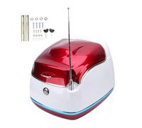 XGOUGUAAU Coffre de Moto supérieur, boîte de Rangement rétro étanche à l’Eau de 38 L pour la Partie arrière, Coffre arrière Universel pour Motos et Scooters électriques avec Couvercle (Rouge)