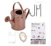 XGOUGUAAU Douche d’extérieur en Forme d’étoile avec lumière LED, Sculpture en Fer pour décoration de Jardin, Lampe d’extérieur résistante aux intempéries avec Trou de Drainage, idéale comme